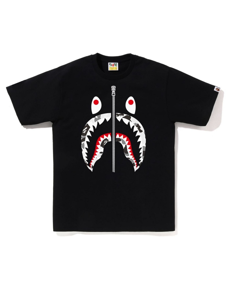 T Shirts Bape ABC Shark Noir Homme | TOJ-74293989